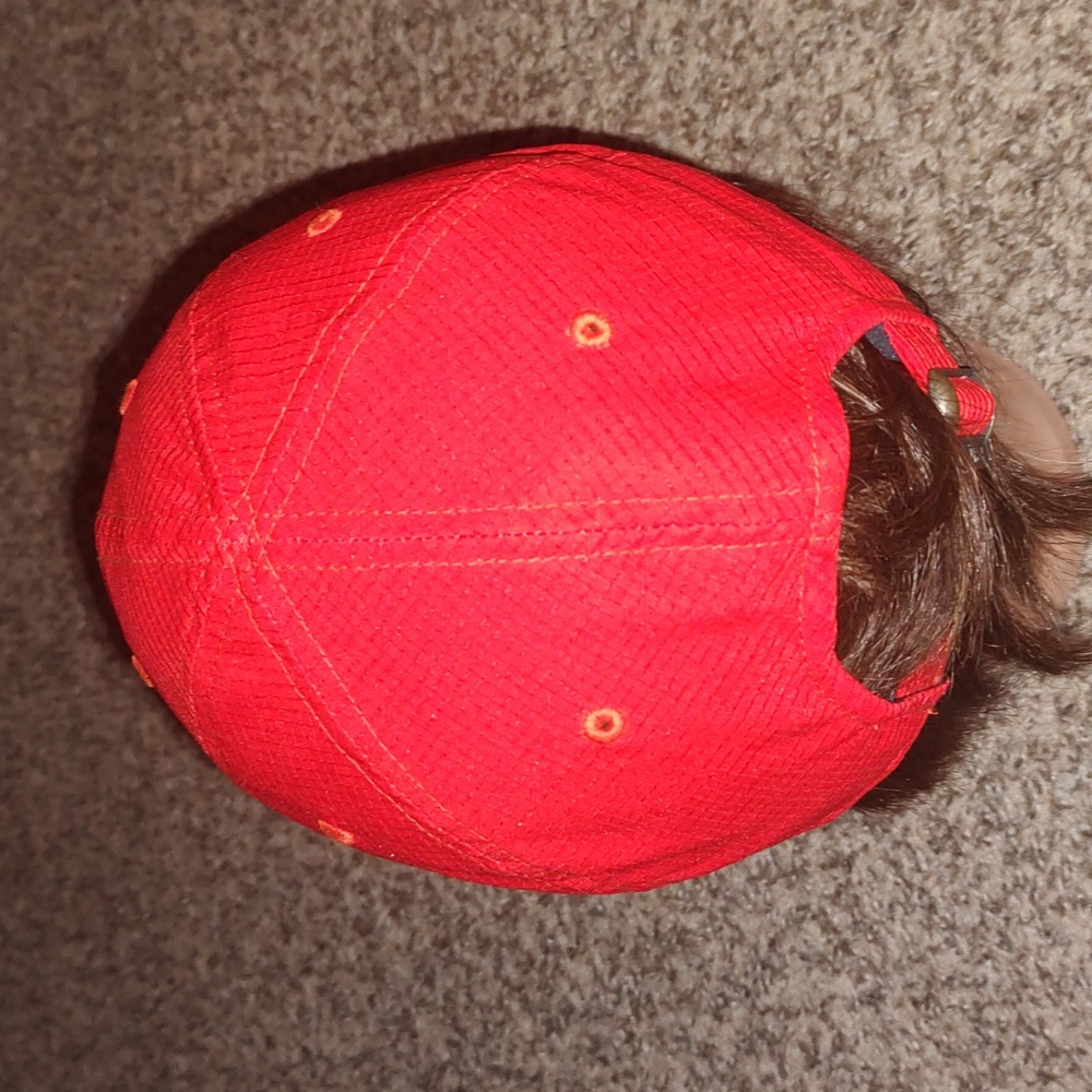 Ping Stitched Patch Red Golf Runner Strapback Hat… - image 4